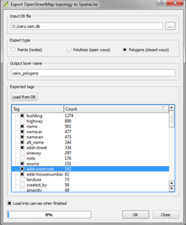 QGIS retrieve data from OpenStreetMap